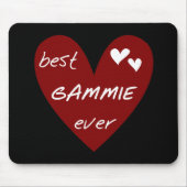赤いハートの最も最高のなGammieのTシャツおよびギフト マウスパッド (正面)