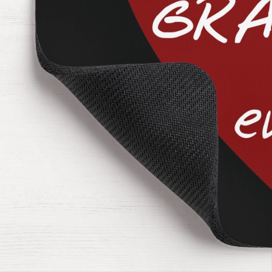 赤いハートの最も最高のなGrammieのTシャツおよびギフト マウスパッド (コーナー)