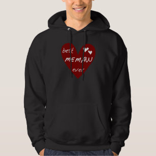 赤いハートの最も最高のなMemawのTシャツおよびギフト パーカ