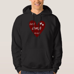赤いハートの最も最高のなOmaのTシャツおよびギフト パーカ