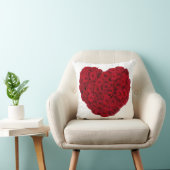 赤いハートの枕 クッション (椅子)