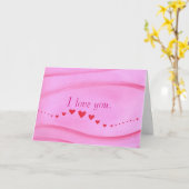 赤いハートの波動、愛してるカード カード (黄色い花)