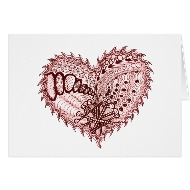 赤いハートの炎の落書き (正面横)