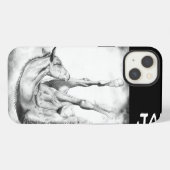 赤いハートの痒いところ iPhoneケース (裏面横)