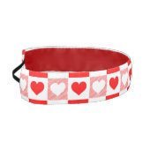 赤いハートの色カスタム付き背景 アスレチックヘッドバンド (左)