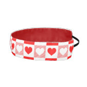 赤いハートの色カスタム付き背景 アスレチックヘッドバンド (右)