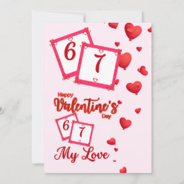 赤いハートの風船 ハッピー バレンタインデー 私の愛 シーズンカード