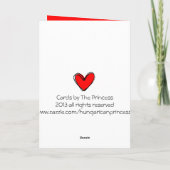 赤いハートのLOVE カード (裏面)