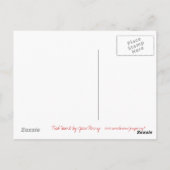 赤いハートはがき ポストカード (裏面)