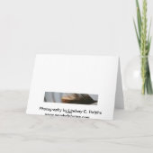 赤いハートは挨拶状を去ります カード (裏面)