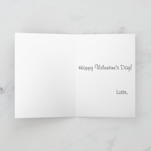 赤いハートを持つバレンタインデーのDalmatian犬 シーズンカード (内部)