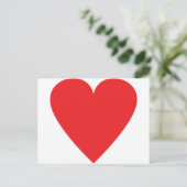 赤いハートアイコン ポストカード (スタンド正面)