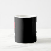 赤いハートアイラブオティス コーヒーマグカップ (中央)