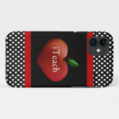 赤いハートアップル先生のiPhone 5ケース Case-Mate iPhoneケース (裏面(横))