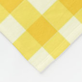 赤いハートイエロージンガムバレンタインデイギフト フリースブランケット (角)