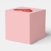 赤いハートイラストレーションオン赤面ピンクカラー フェイバーボックス (裏面サイド)