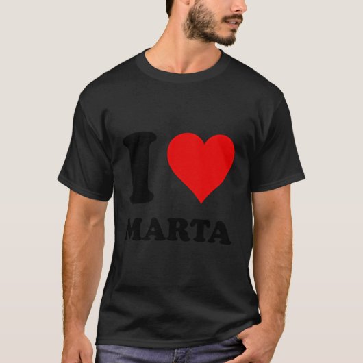 赤いハートイラブマルタ Tシャツ (正面)