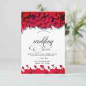 赤いハートエレガントリハーサルディナー 招待状 (スタンド正面)