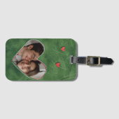 赤いハートオングリーングラス ラゲッジタグ (正面横)