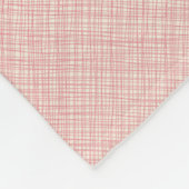 赤いハートオンピンク フリースブランケット (角)