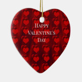 赤いハートオーナメント セラミックオーナメント (右)