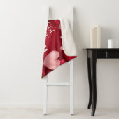 赤いハートカスタム結婚提案 シェルパブランケット (インサイチュ)