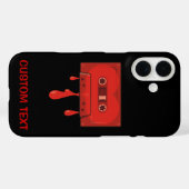 赤いハートカセット Case-Mate iPhoneケース (裏面 (横))