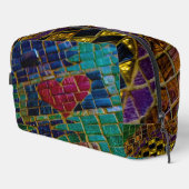 赤いハートカラフルモザイク ドップキット (右コーナー)