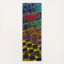 赤いハートカラフルモザイク