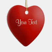 赤いハートキープサケカスタムオーナメント セラミックオーナメント (右)