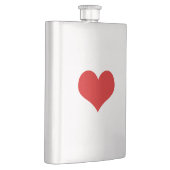 赤いハートクラシックフラスコ フラスク (右)