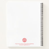 赤いハートクラシック聴診器名ナース医 ノートブック (裏面)