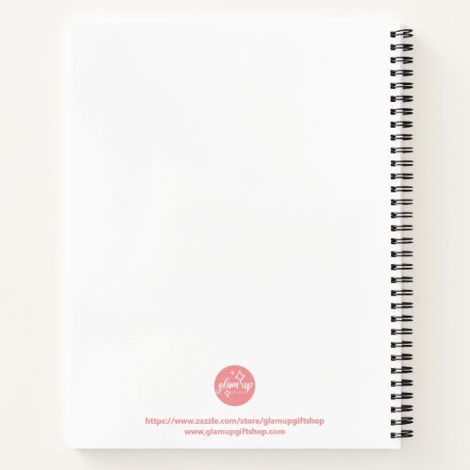 赤いハートクラシック聴診器名ナース医 ノートブック (裏面)