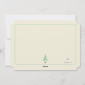 赤いハートクリスマスホリデーカード シーズンカード (裏面)