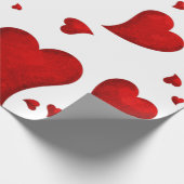 赤いハートクリスマスメリークリスマスへようこそ2022 ラッピングペーパー (角)