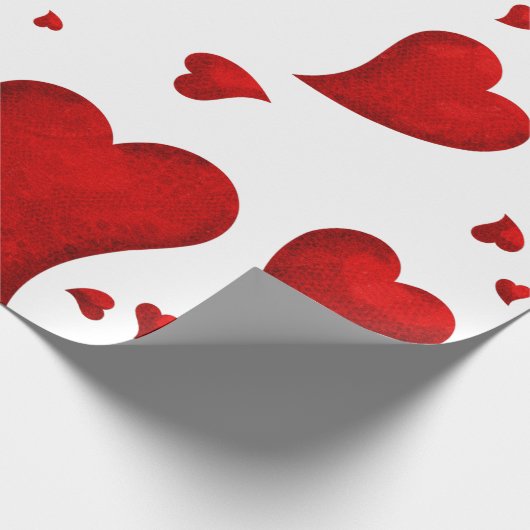 赤いハートクリスマスメリークリスマスへようこそ2022 ラッピングペーパー (角)