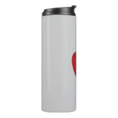 赤いハートグレイトレンディーラヴ結婚ィーズ タンブラー (回転左)