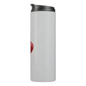 赤いハートグレイトレンディーラヴ結婚ィーズ タンブラー (回転右)