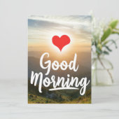 赤いハートサニーグッドモーニング シーズンカード (スタンド正面)