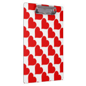 赤いハートシェイプラブクラシックシンプルミニマリズム クリップボード (右)