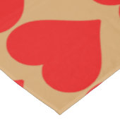 赤いハートシェイプラブクラシックシンプルミニマリズム テーブルクロス (アングル)