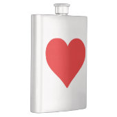 赤いハートシェイプラブクラシックシンプルミニマリズム フラスク (右)