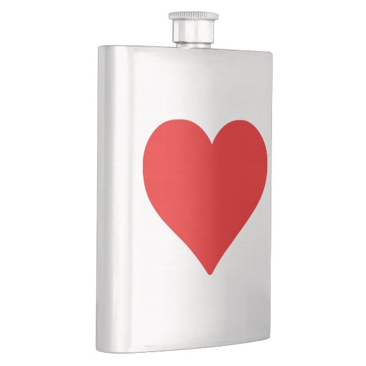 赤いハートシェイプラブクラシックシンプルミニマリズム フラスク (右)