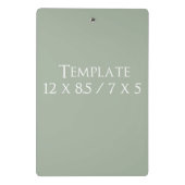 赤いハートシェイプラブクラシックシンプルミニマリズム ミニクリップボード (裏面)