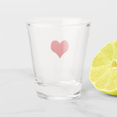 赤いハートショットガラス ショットグラス (裏面)