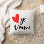 赤いハートジェトアイメ私はあなたを愛するバレンタインデー クッション (ブランケット)