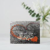 赤いハートスワーズありがとう ポストカード (スタンド正面)