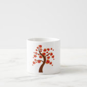赤いハートツリー エスプレッソカップ (正面)