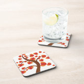 赤いハートツリー コースター (右側)