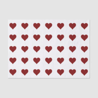 赤いハートティッシュペーパー 薄葉紙